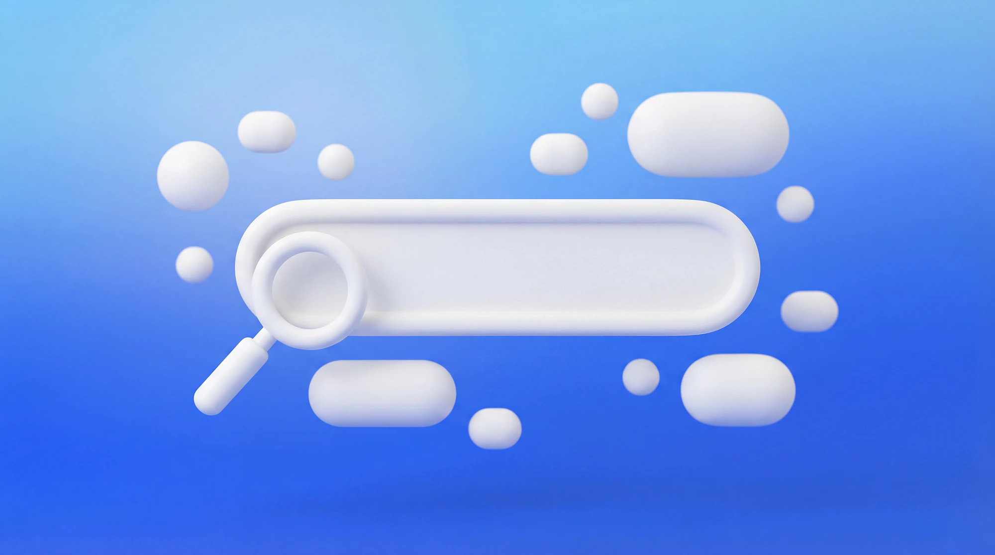 Clé entrant dans une serrure entourée de mots-clés flottants, recherche de mots-clés pour Malt