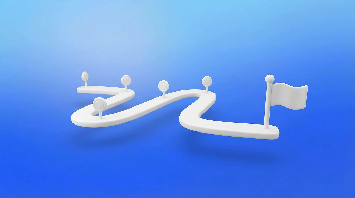 Fusée sur un pas de tir avec une checklist cochée, plan d'action pour décrocher une mission freelance