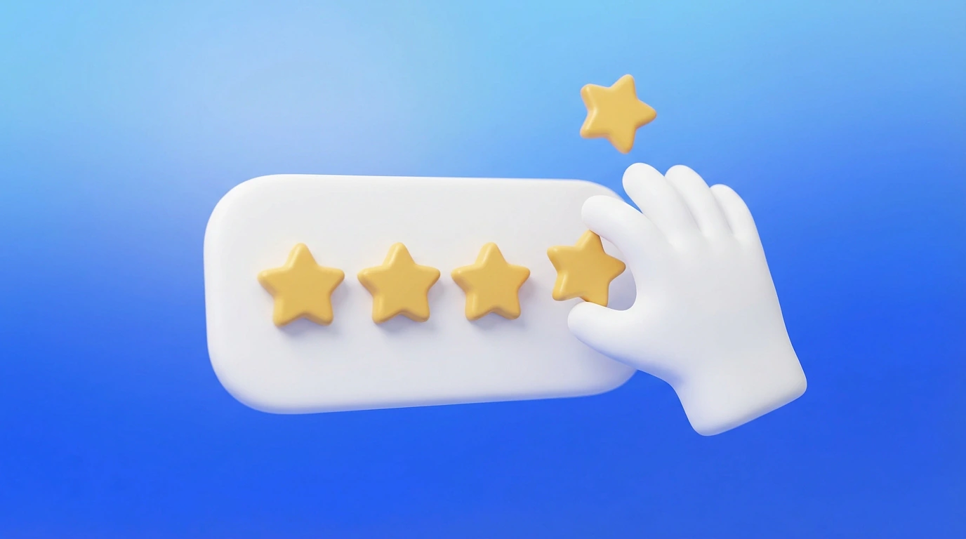 Cinq étoiles dorées alignées sur un podium, étapes pour obtenir ses premières recommandations Malt